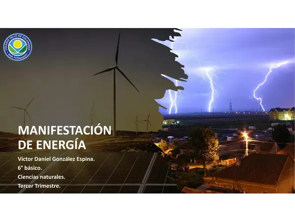 MANIFESTACIÓN DE ENERGÍA - SEXTO BÁSICO - CIENCIAS NATURALES