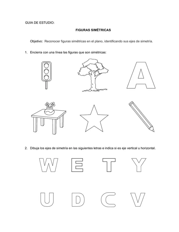GUIA FIGURAS SIMETRICAS 4°BÁSICO