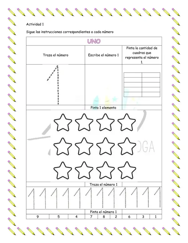 Cuadernillo de apoyo de Matemática: Números del 1 al 99