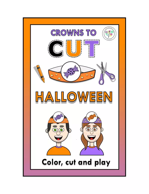 Crowns Cut out Hat Craft Headband Halloween Candy 