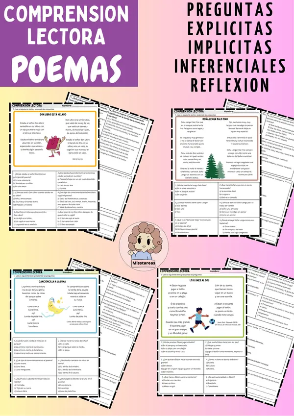 Comprension lectora, Poemas