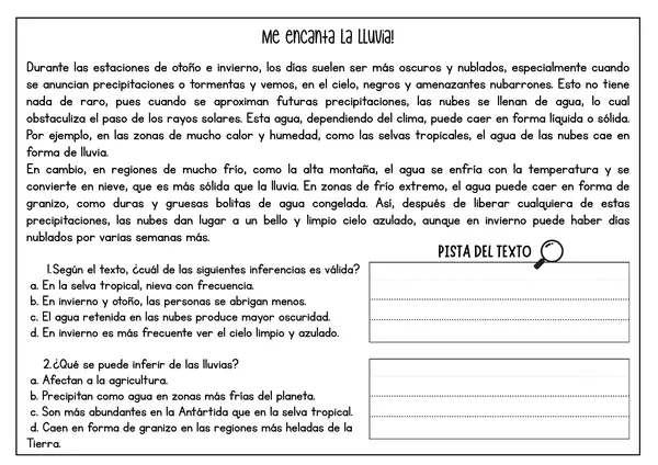 Inferencias: actividades para profundizar la comprensión lectora