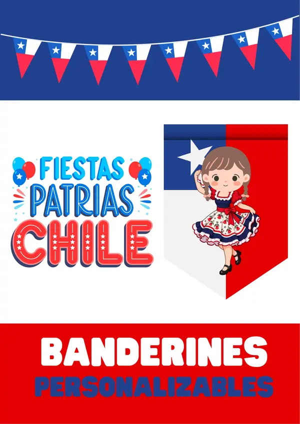 BANDERINES - PERSONALIZABLES - FIESTAS PATRIAS