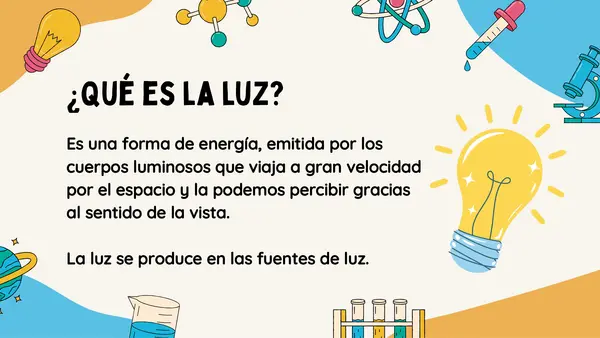 La luz 3° básico