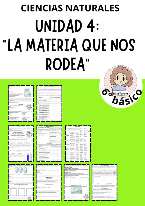 Unidad 4: La Materia que Nos Rodea - Estados y Cambios 