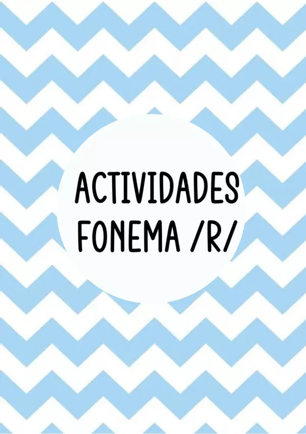 Actividades fonema R vibrante (librito)