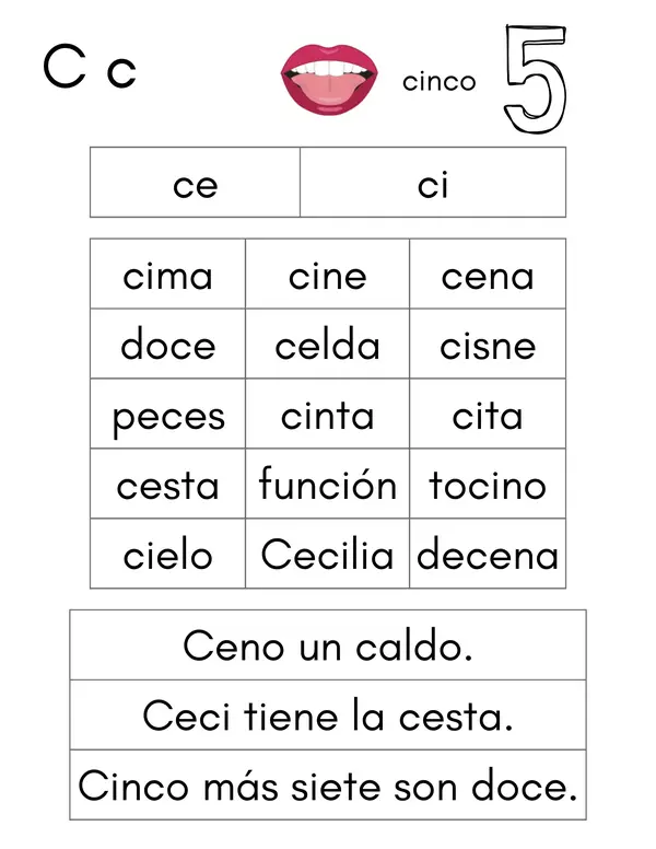 Cartilla lectora etapa intermedia