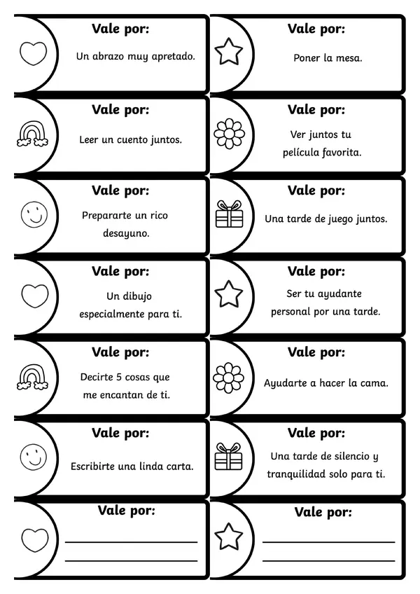 Cuponera Día de la Madre
