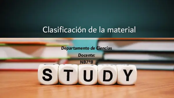 Clasificación de la materia 7 básico Ciencias 