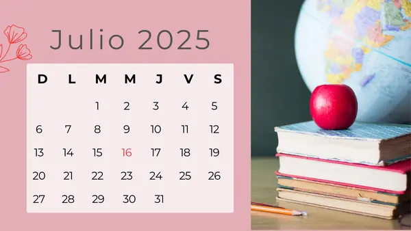 Calendario julio 2025