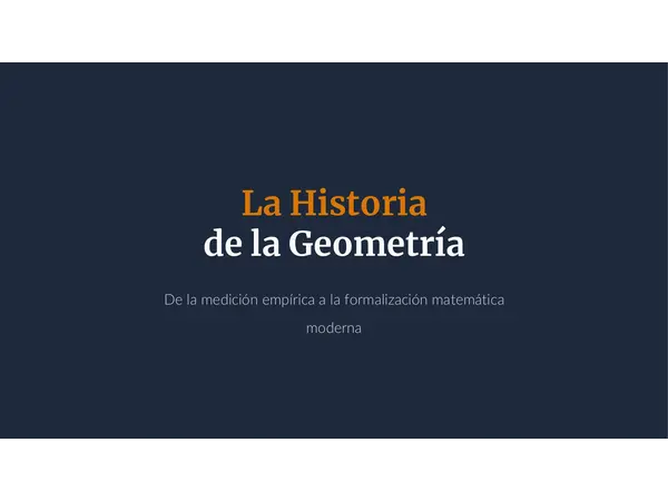 HISTORIA DE LA GEOMETRÍA