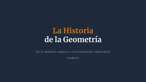 HISTORIA DE LA GEOMETRÍA