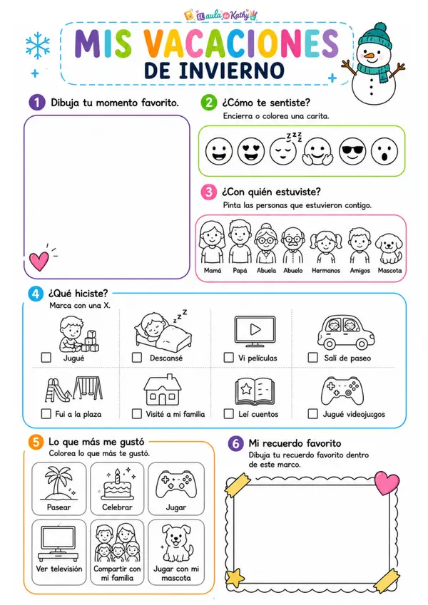 🌟 Kit de Actividades | Regreso a Clases – Segundo Semestre | 1° a 5° Básico