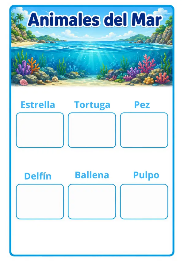 Mi libro de Asociación Visual - Hábitat de los Animales
