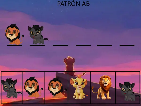 patrones del rey león
