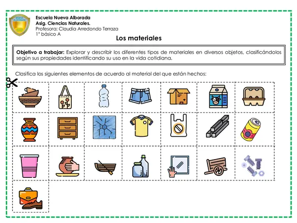 Clasificar materiales