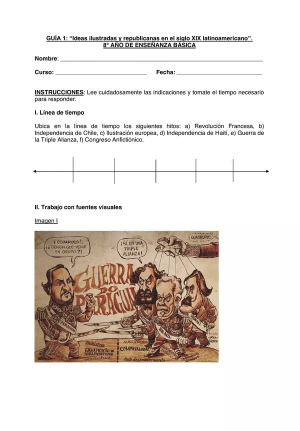 GUIA Ideas ilustradas y republicanas en el siglo XIX latinoamericano”., OCTAVO