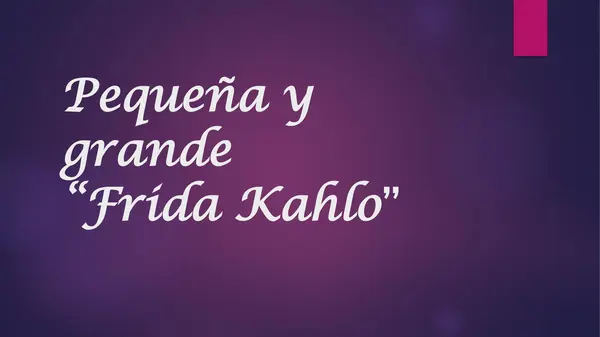 Cuento Frida Khalo 