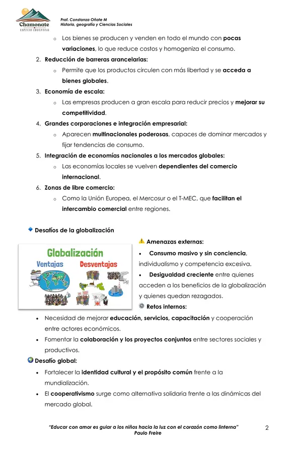 La globalización económica