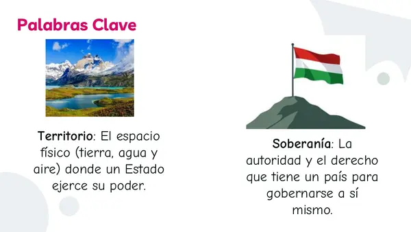 Conformación del territorio chileno.
