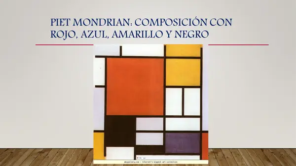 la Paleta de Colores de Maestros del Arte Moderno,  VISUALES, UNIDAD 2