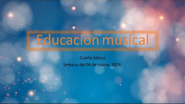 presentacion de musica