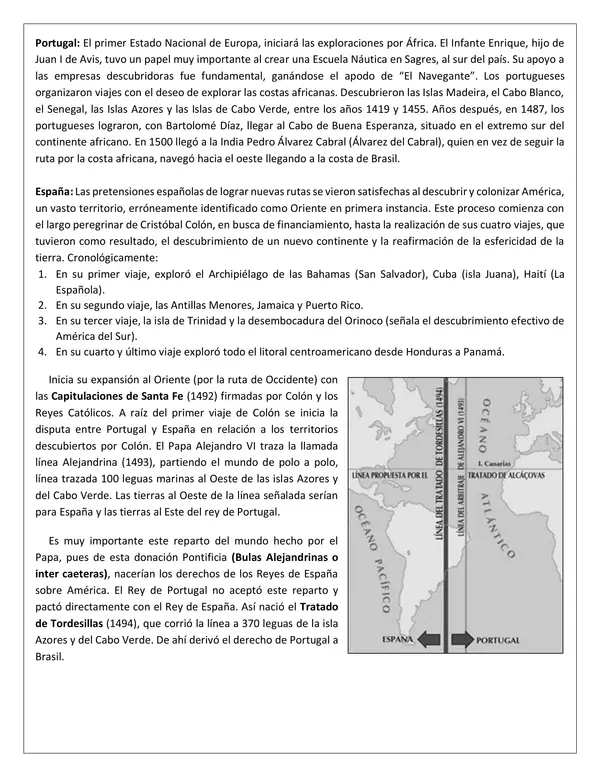 Guía N° 9: La Expansión del Horizonte Geográfico Europeo.