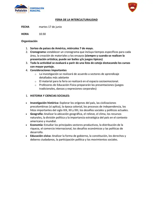 FERIA DE LA INTERCULTURALIDAD 