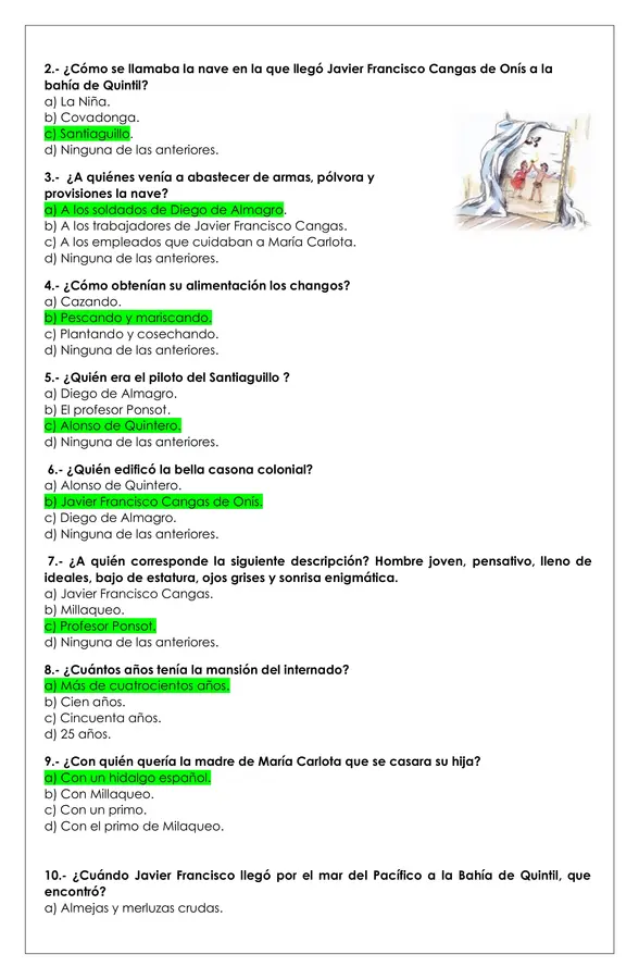 Prueba Lectura - La leyenda de M°Carlota y Millaqueo