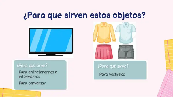 PPT: Tecnología 1°: “Objetos que satisfacen la vida cotidiana & Materiales y herramientas”