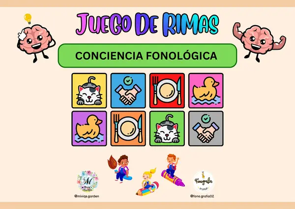 Juego de Rimas (Conciencia Fonológica)