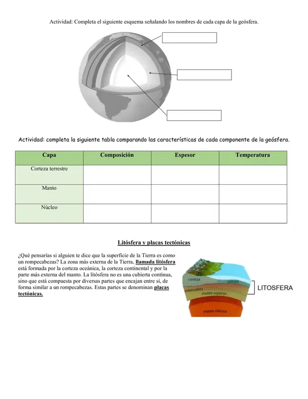 Guía Estructura de la Tierra