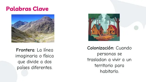 Conformación del territorio chileno.