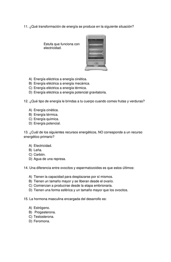 PRUEBA DIAGNOSTICO, CIENCIAS NATURALES, SEPTIMO BASICO CON SOLUCIONES