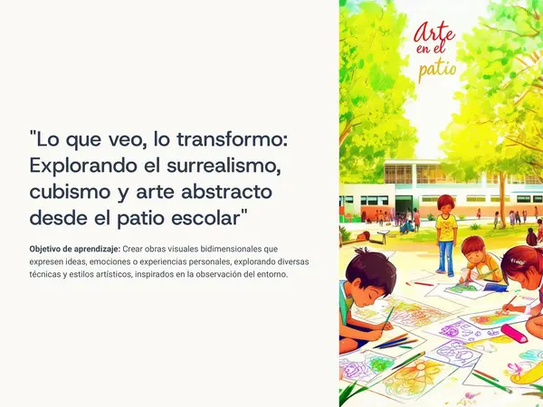 Artes Visuales - "Lo que veo, lo transformo"