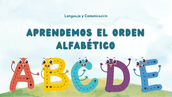 Aprendemos el orden alfabético