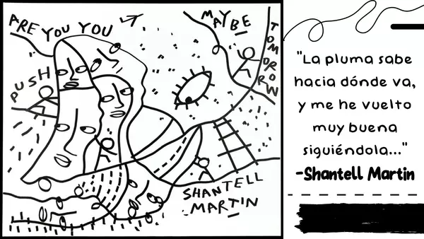 Arte: Shantell Martin "Sigue la línea"  ¿Quién soy yo? Identidad A través del Arte