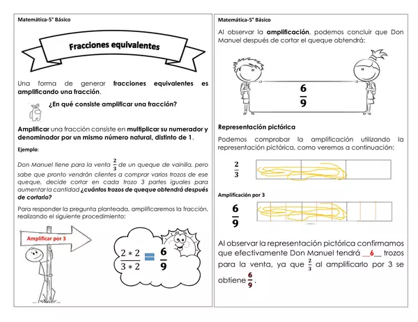 Amplificar y simplificar worksheet