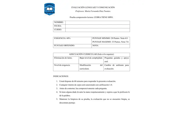 Prueba Cebra tiene hipo