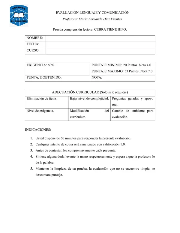 Prueba Cebra tiene hipo
