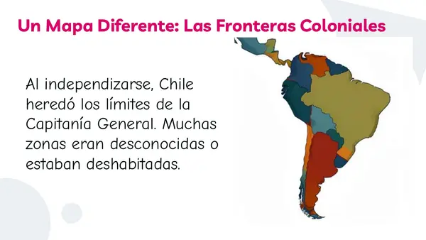 Conformación del territorio chileno.