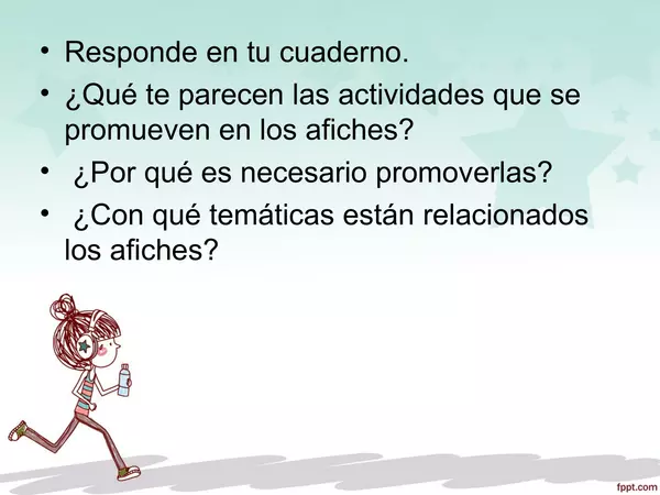 Presentacion el Afiche, Sexto basico