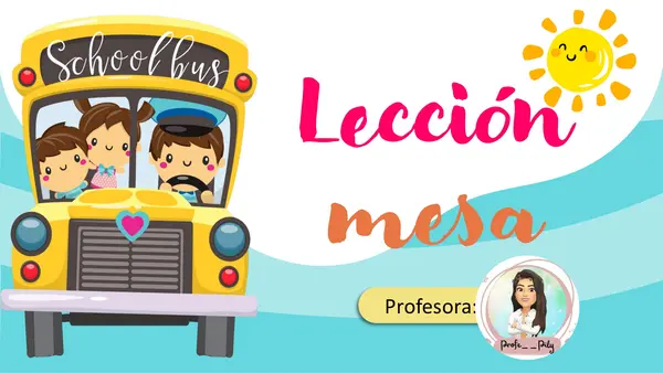 Clase 3 Lección mesa