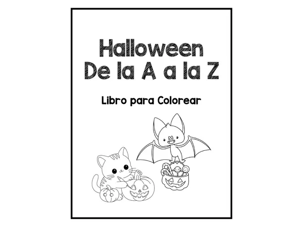 Libro Para Colorear De la A a la Z de Halloween