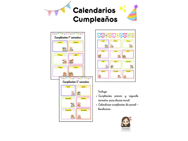 Calendario cumpleaños 