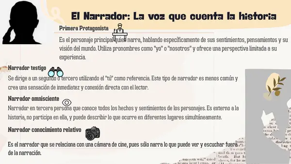 Elementos del Género narrativo