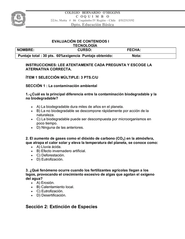 EVALUACIÓN TECNOLOGÍA
