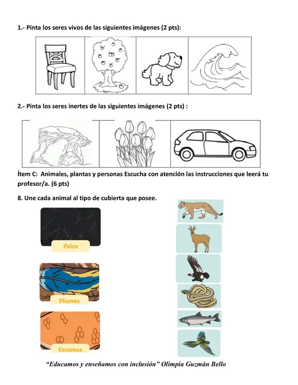 Pruebas seres vivos 