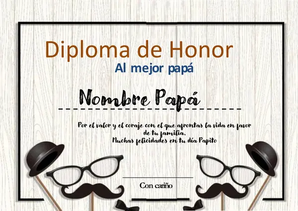 DIPLOMAS DÍA DEL PADRE 2023