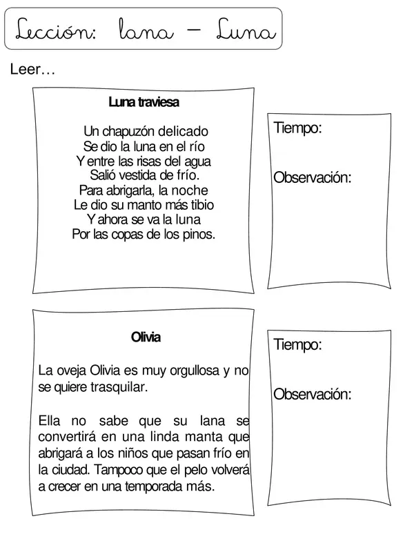 Cuadernillo de reforzamiento - Primero básico